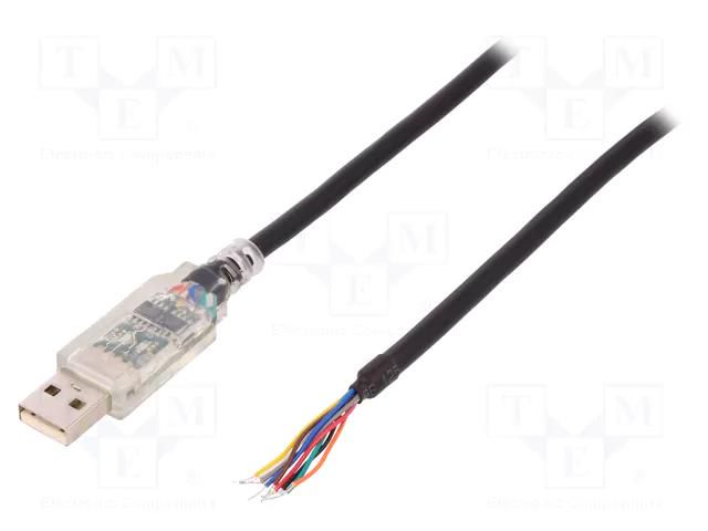 Module: cable integrated; RS422,USB; lead; 1.8m; USB A FTDI USB-RS422-WE-18