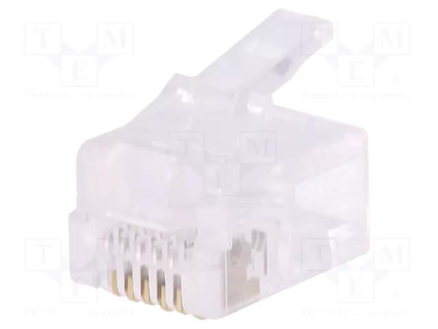 Connector: RJ12; plug; PIN: 6; unshielded; gold-plated; 6p6c; male LOGILINK LOG-MP0019