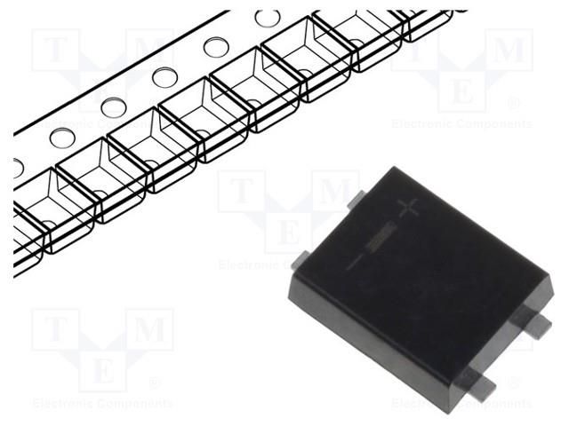 Bridge rectifier: single-phase; 400V; If: 1A; Ifsm: 35A; MBFL; SMT DC COMPONENTS B1GF-DC