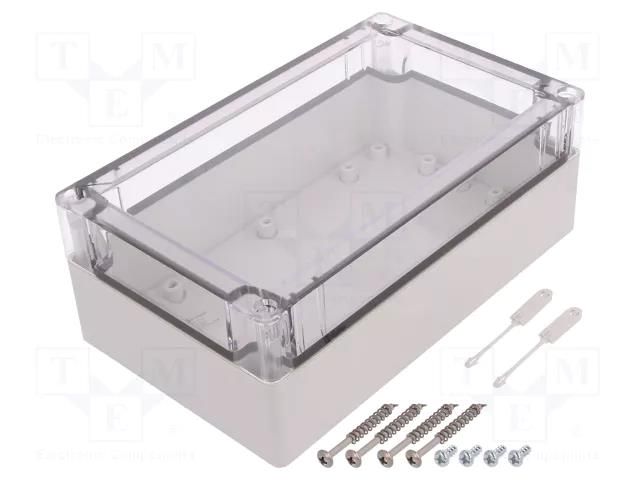 Enclosure: multipurpose; X: 122mm; Y: 202mm; Z: 75mm; TG PC; grey SPELSBERG TG-PC-2012-8-TO