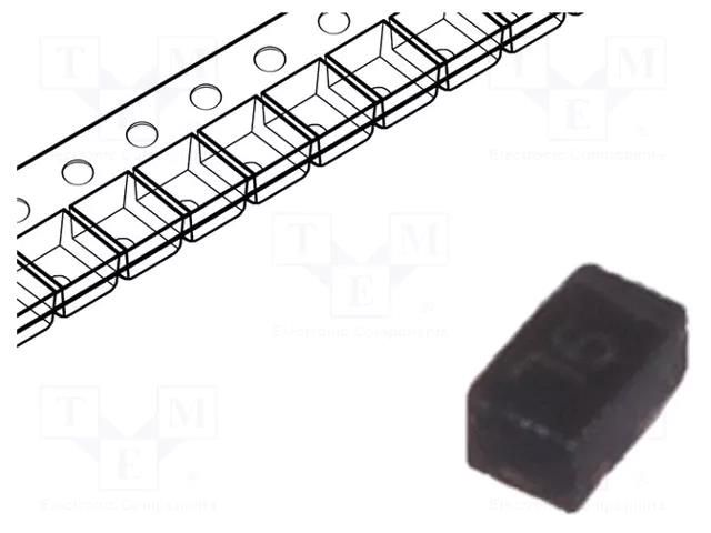 Diode: Zener; 0.25W; 15V; SMD; reel,tape; X1-DFN1006-2 DIODES INCORPORATED BZT52C15LP-7