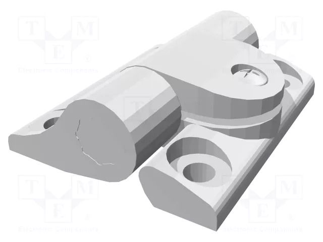 Hinge; Width: 36.5mm; technopolymer PA; H: 43mm; with regulation ELESA+GANTER CFU40CH-4CLEAN