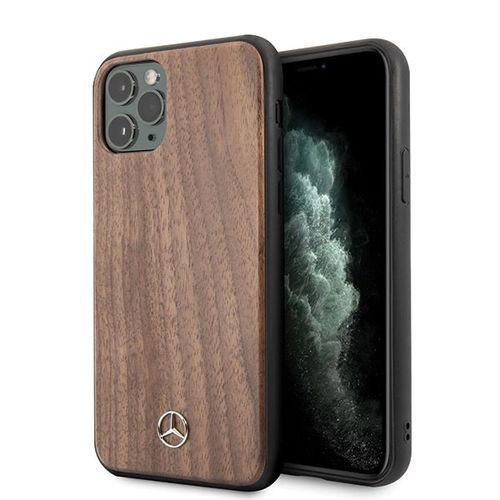 Mercedes Wood Line Walnut Case for iPhone 11 Pro Max - Brown, Mercedes 3700740470718 3700740470718