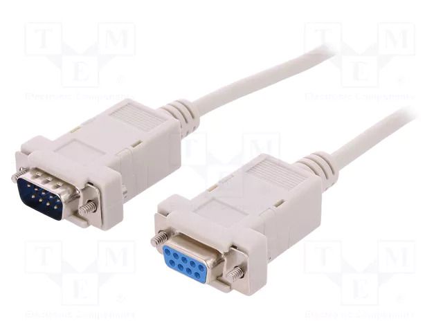 Cable; D-Sub 9pin socket,D-Sub 9pin plug; Len: 2m; Øcable: 5mm BQ CABLE CAB-09GW/2-S