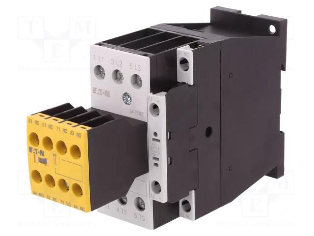 Contactor: 3-pole; NO x3; Auxiliary contacts: NC x3,NO x2; 25A EATON ELECTRIC DILMS25-23-110VAC