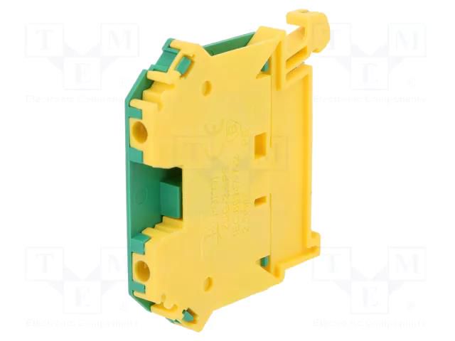 Splice terminal: rail; 1kV; screw terminal; yellow-green; ways: 1 POKÓJ ZUG-2.5-PE