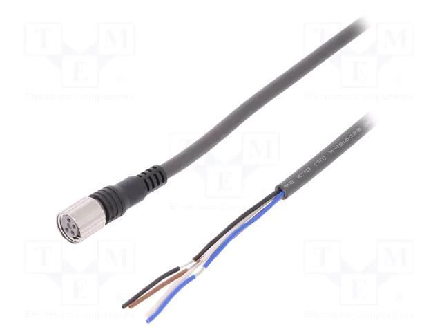 Cable: for sensors/automation; M8; PIN: 4; straight; 2m; plug PANASONIC CN-24A-C2