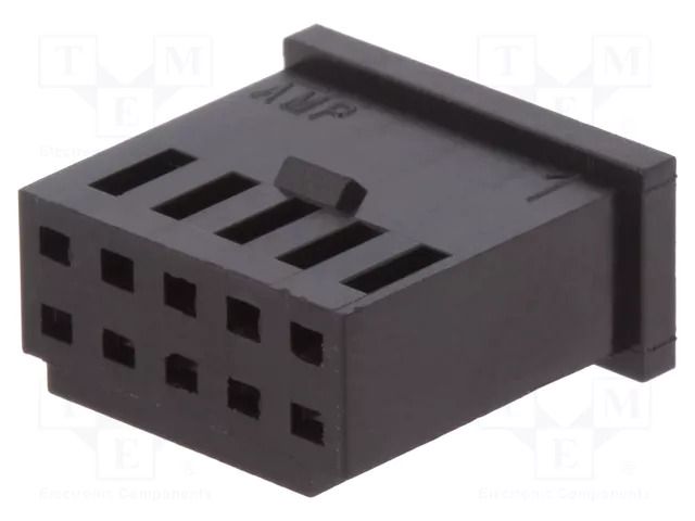 Connector: wire-board; plug; female; PIN: 10; AMPMODU MOD II; 2x5 TE Connectivity 284123-1