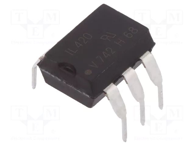 Optotriac; 5.3kV; Uout: 600V; triac; 400 mil,DIP6; 10kV/μs VISHAY IL420-X006