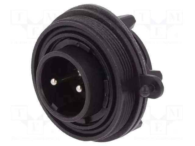 Connector: circular; socket; male; PIN: 2; 12A; 250V; IP68; UL94V-0 BULGIN PX0735/P