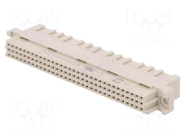 Connector: DIN 41612; plug; female; PIN: 96; straight; 2A; crimped HARTING 09030963214