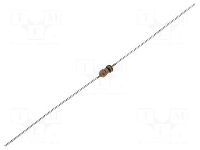 Resistor: carbon film; THT; 91Ω; 250mW; ±5%; Ø0.43x28mm; Ø1.8x3.2mm SR PASSIVES CF1/4WS-91R