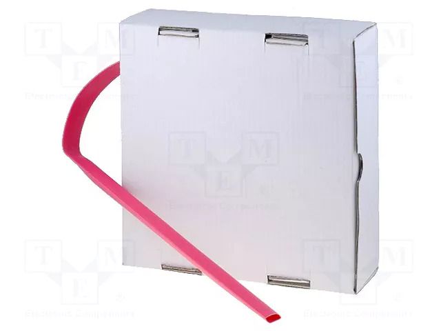 Heat shrink sleeve; glueless; 2: 1; 12.7mm; red; polyolefine CYG/KTG CB-HFT12.7/BOX-RD