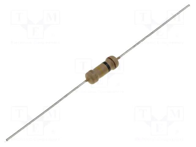 Resistor: carbon film; THT; 5.6kΩ; 1W; ±5%; Ø0.6x26mm; Ø3.2x9mm SR PASSIVES CF1WS-5K6