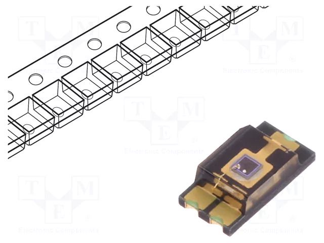 Phototransistor; 1206; SMD; λp max: 570nm; 6V; 60°; λd: 440÷800nm VISHAY TEMT6000X01