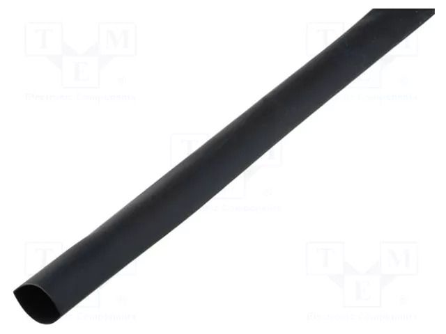 Heat shrink sleeve; glued; 2: 1; 2.4mm; L: 1000mm; black; -55÷125°C CYG/KTG CB-DWT2.4/1M-BK