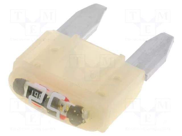 Fuse: fuse; 25A; 12VDC; automotive; 10.9mm; SMART GLOW LITTELFUSE 0MINI025.HXGLO