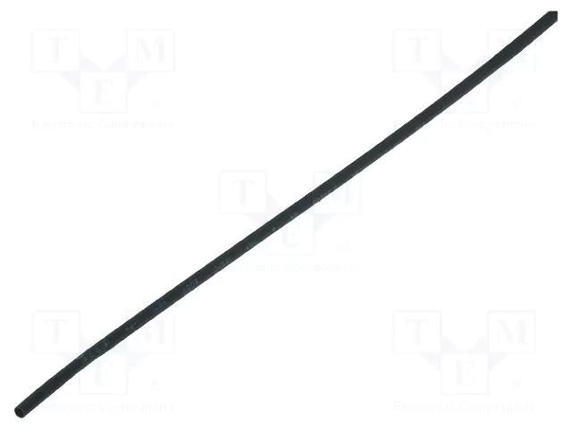 Heat shrink sleeve; glueless; 2: 1; 6.4mm; L: 1m; black; polyolefine CYG/KTG CB-HFT6.4/1M-BK