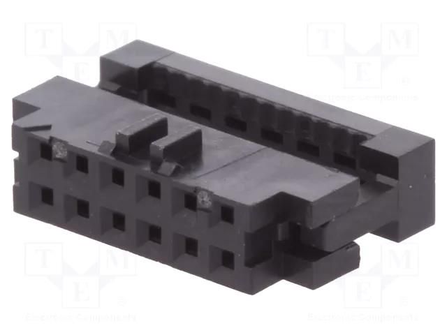 Connector: IDC; plug; female; PIN: 12; Minitek; IDC; 2mm; 2x6; 1mm AMPHENOL COMMUNICATIONS SOLUTIONS 89361-712LF