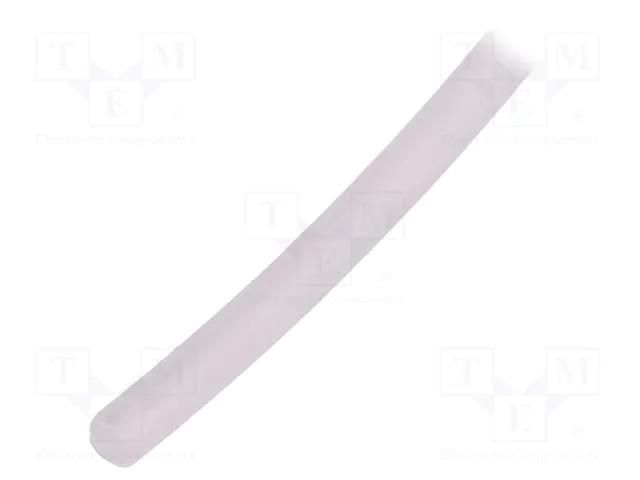 Insulating tube; silicone; transparent; -50÷200°C; Øint: 3mm FAVIER GES-3-TR-10