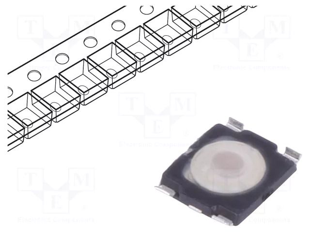 Microswitch TACT; SPST-NO; Pos: 2; 0.05A/32VDC; SMT; none; 3.4N C&K KMT031NGJLHS