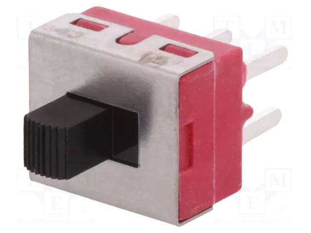 Switch: slide; Pos: 2; SPDT; 3A/250VAC; 6A/28VDC; ON-ON; THT; 1000 C&K 1201M2S3CQE2