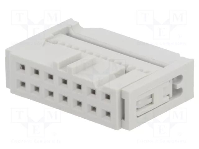 Connector: IDC; plug; female; PIN: 14; Quickie; IDC; 2.54mm; 2x7; grey AMPHENOL COMMUNICATIONS SOLUTIONS 71600-014LF