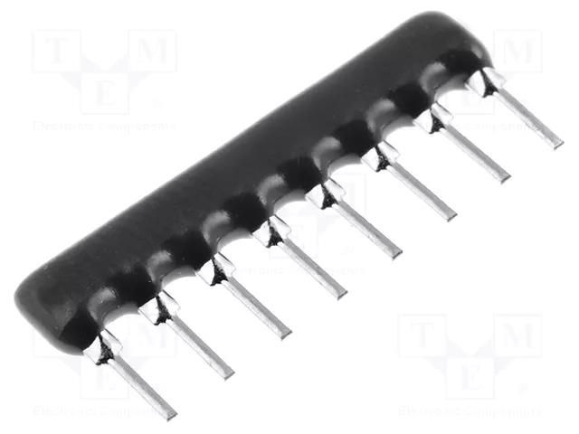 Resistor network: Y; THT; 1.5kΩ; ±2%; 0.2W; No.of resistors: 4; 100V ROYALOHM DR1.5K-4/8