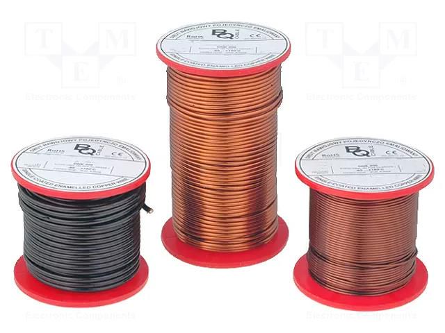 Coil wire; single coated enamelled; 1.35mm; 0.5kg; -65÷200°C BQ CABLE DNE1.35/0.50