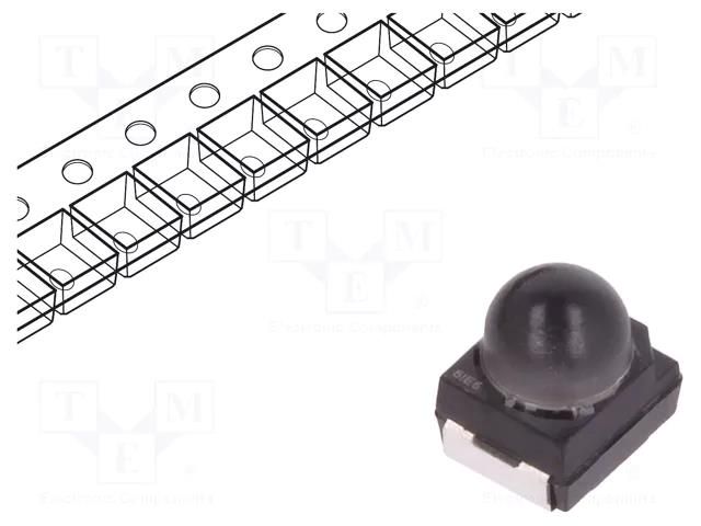 LED; SMD; 3528,PLCC2; yellow; 2600÷5200mcd; 3.4x3x3.8mm; 30°; 20mA ams OSRAM LY-T64F-CADB-46-1