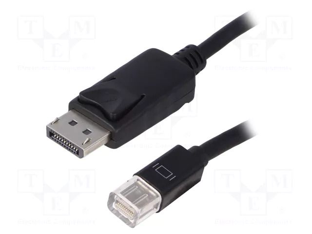 Cable; DisplayPort plug,mini DisplayPort plug; DisplayPort 1.1 QOLTEC QOLTEC-50434