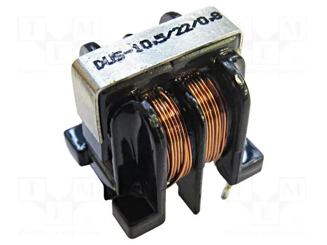 Inductor: wire with current compensation; THT; 5A; 16mΩ; vertical FERYSTER DUS-10.5/0.47/5