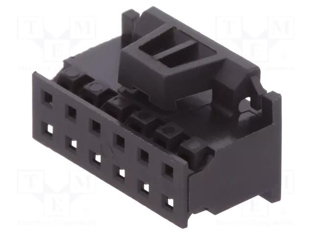 Connector: wire-board; plug; female; PIN: 12; Minitek; straight AMPHENOL COMMUNICATIONS SOLUTIONS 10073599-012LF
