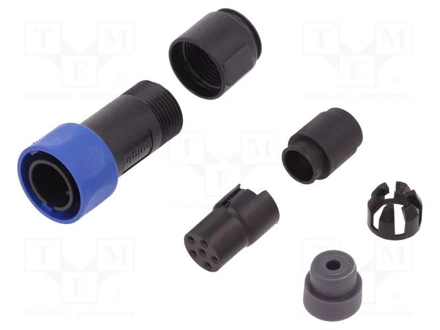 Connector: circular; plug; female; PIN: 6; w/o contacts; UL94V-0 BULGIN PXP4010/06S/3540