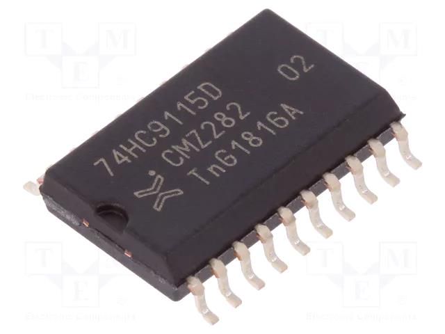 IC: digital; buffer,non-inverting; Ch: 9; CMOS; SMD; SO20; 2÷6VDC NEXPERIA 74HC9115D.112
