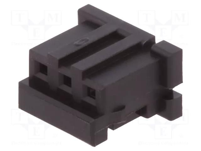 Connector: wire-wire/PCB; plug; female; PIN: 3; SignalBee; straight HIROSE DF3-3S-2C