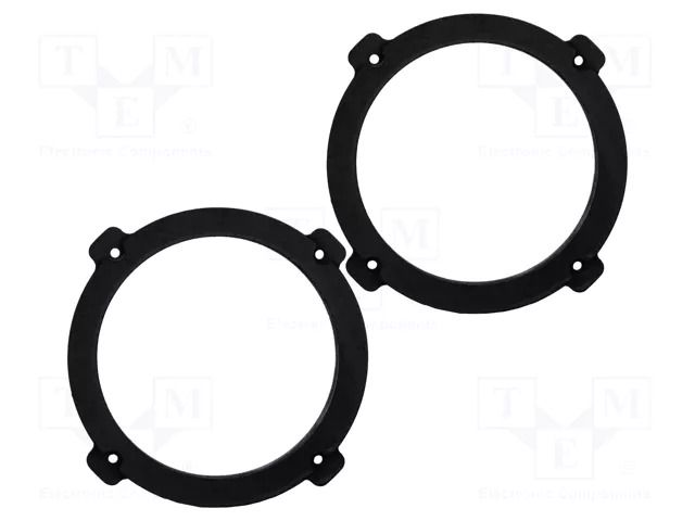 Spacer ring; MDF; 165mm; Chevrolet; impregnated; 2pcs. BASSER D.MDF.CHEVROLET01