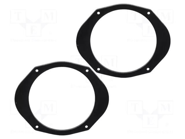 Spacer ring; MDF; 165mm; Ford; impregnated; 2pcs. BASSER D.MDF.FORD04