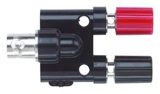 ADAPTOR, BINDING POST-BNC RCPT , BLK/RED 1452...