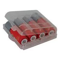 AAA or AA Battery Clear Plastic Storage Case 28-11412