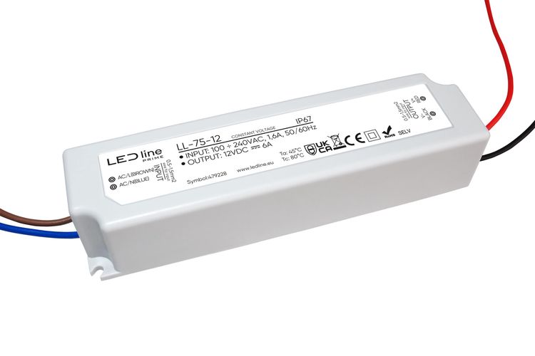 LED power supply LED line PRIME LL-75-12  IP67 12V LL-75-12 5907777479228