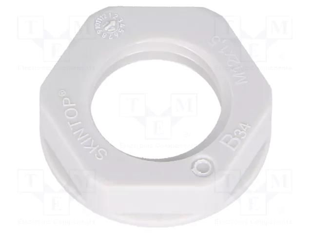 Nut; M12; polyamide; UL94V-2; 17mm; light grey; Thread: metric LAPP LP-53119003