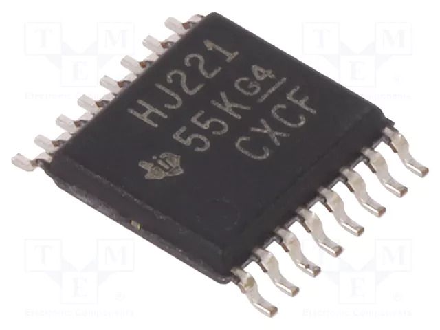 IC: digital; monostable,multivibrator,resettable; Ch: 2; 2÷6VDC TEXAS INSTRUMENTS CD74HC221PW