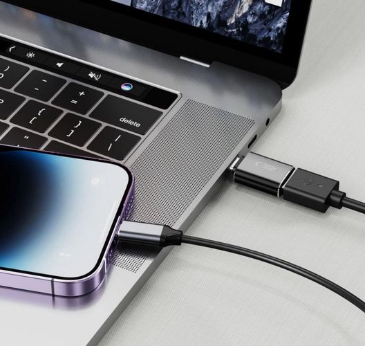 UltraBoost Lightning (Male) / USB-A (Female) OTG Adapter - Black Tech-Protect 5906203699018 9490713932919