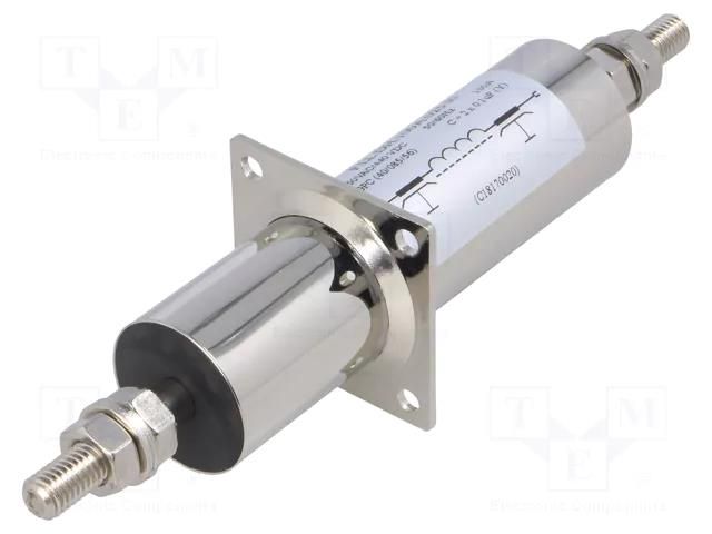 Filter: anti-interference; 250VAC; 2x0.1uF; 100A; Leads: screw M8 KEMET FLLDH100A025I0