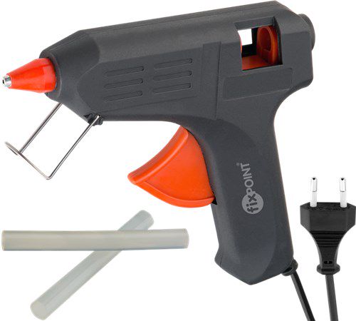 Hot Glue Gun for 11 - 12 mm Sticks, 20 W, Incl. 2 Glue Sticks, black - 2 glue sticks included 59176