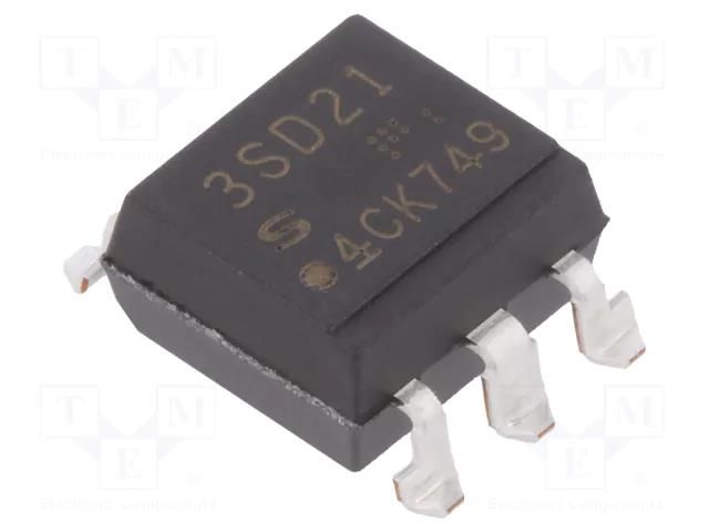 Optotriac; 5kV; zero voltage crossing driver; Gull wing 6; Ch: 1 SHARP PC3SD21YXPCH