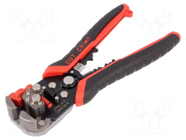 Multifunction wire stripper and crimp tool; 30AWG÷8AWG; 210mm NEWBRAND NB-028B