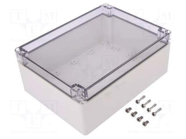 Enclosure: multipurpose; X: 151mm; Y: 201mm; Z: 80mm; EURONORD; grey FIBOX PCT152008