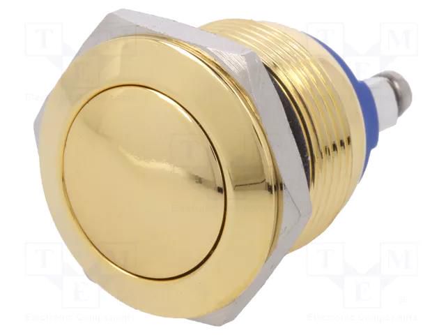Switch: vandal resistant; Pos: 2; SPST-NO; 0.5A/220VAC; 2A/36VDC ONPOW V19-10B-G